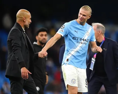 Erling Haaland Becomes Part of Exclusive Champions League Half-Century Group, Hailed by Guardiola as Ronaldo and Lionel Messi's Equal