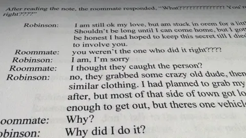 Detailed Message Thread Involving Conservative Commentator Accused and Housemate