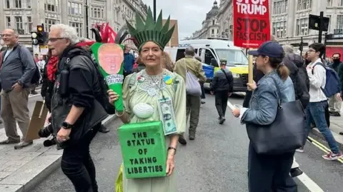 Countless Protesters Assemble in Heart of London to Challenge Trump's Second State Visit