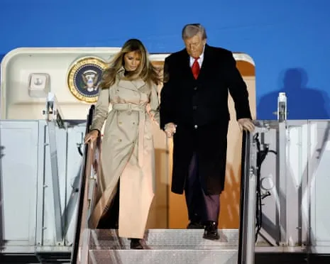 The US President Set to Meet Britain's Monarch while Demonstrators Assemble in Windsor and London