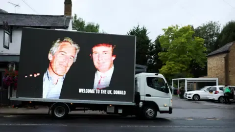 Several Arrests Made Following Donald Trump and Jeffrey Epstein Pictures Displayed on Windsor Castle