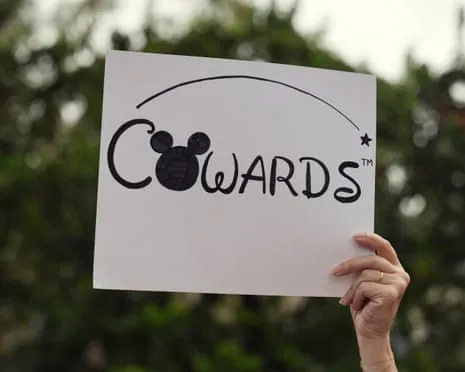 Hundreds Protest In Front Of Disney HQ Regarding ‘Authoritarian’ Jimmy Kimmel Show Removal