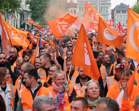 Countrywide Walkout Movement Witnesses Massive Crowds Protesting Across France